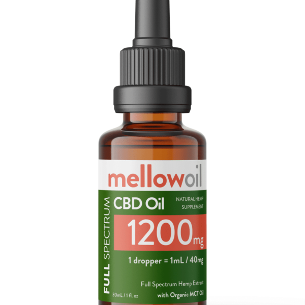 Mellow Oil Full Spectrum CBD Oil 30ml with 1200mg Cannabidiol / 40mg CBD per mL