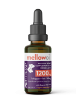 Mellow Oil PET + HEMP with 1200mg of Pure + Broad Spectrum Hemp Extract rich with Cannabinoids 30mL bottle / 40mg per 1mL
